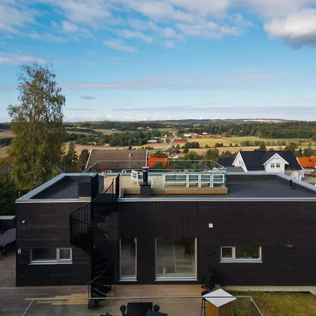 Funkisdrom With Pool By Beautiful Hvaler Vila Sarpsborg